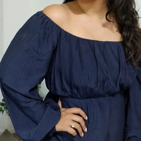 IN THE COSMOS NAVY BLUE TIE BACK ROMPER - Picture 11 of 16